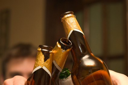 Wedding Engagement Party Toast With Beer Bottles