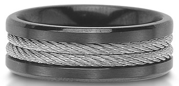 Unique men's wedding band.