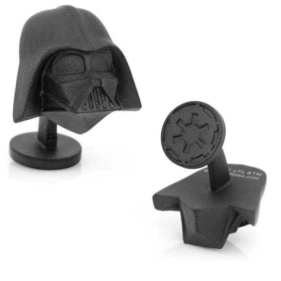 Darth Vader cufflinks.