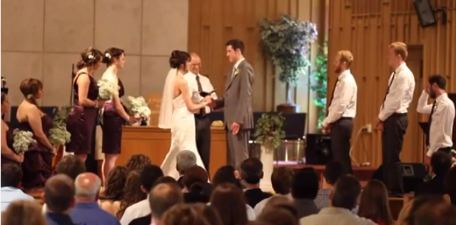 Harlem Shake at a wedding ceremony.