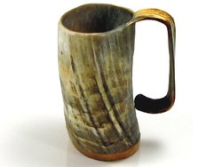 Ox horn beer mug groomsmen gift.