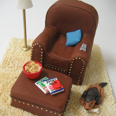 grooms cake lounge chair